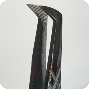 Pinza profesional panzona 90° (negro) N#6