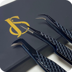 Set pinza Profesional para Extensiones de Pestañas Janes negras