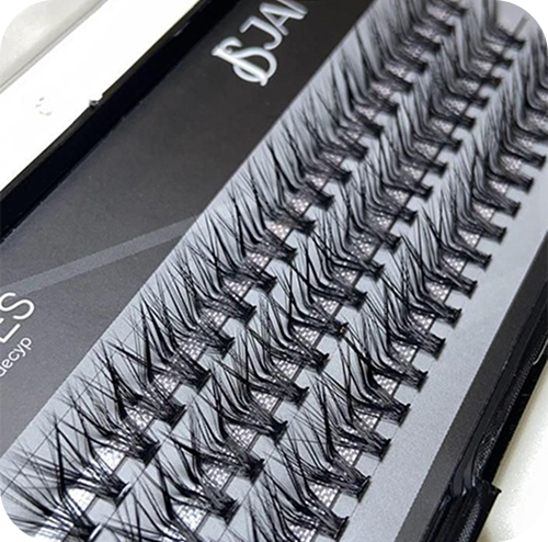 Pestañas de punto fibra de seda, lash janes 20l foxy