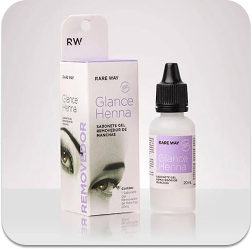 REMOVEDOR DE HENNA GLANCE 20ML PARA CEJAS PERFECTAS