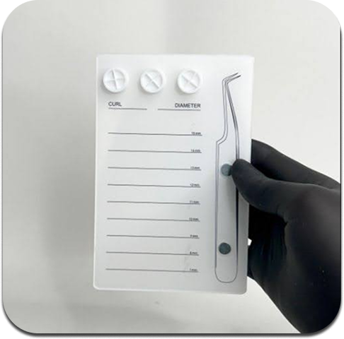 SOPORTE PARA PESTAÑAS ACRÍLICO – Base profesional de organización y aplicación - Imagen 2