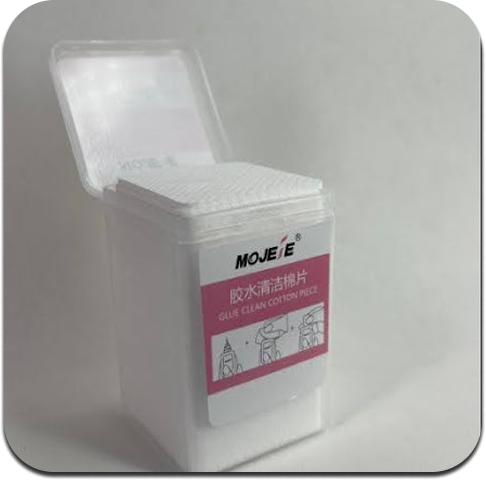 TOALLAS SIN PELUSA – Blancas y Rosas para limpieza de adhesivos de pestañas