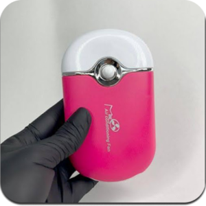 VENTILADOR “ROSA, FUCSIA Y NEGRO” – Mini fan recargable para extensiones de pestañas
