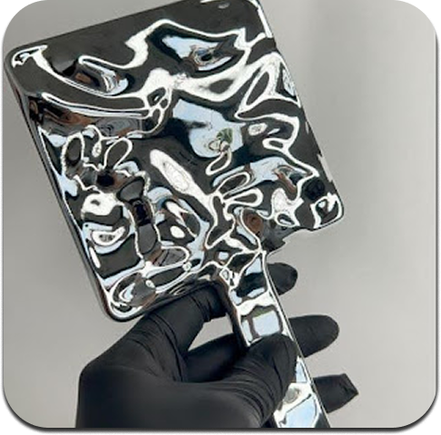 Espejo de mano PRO "PLATEADO" - Imagen 2